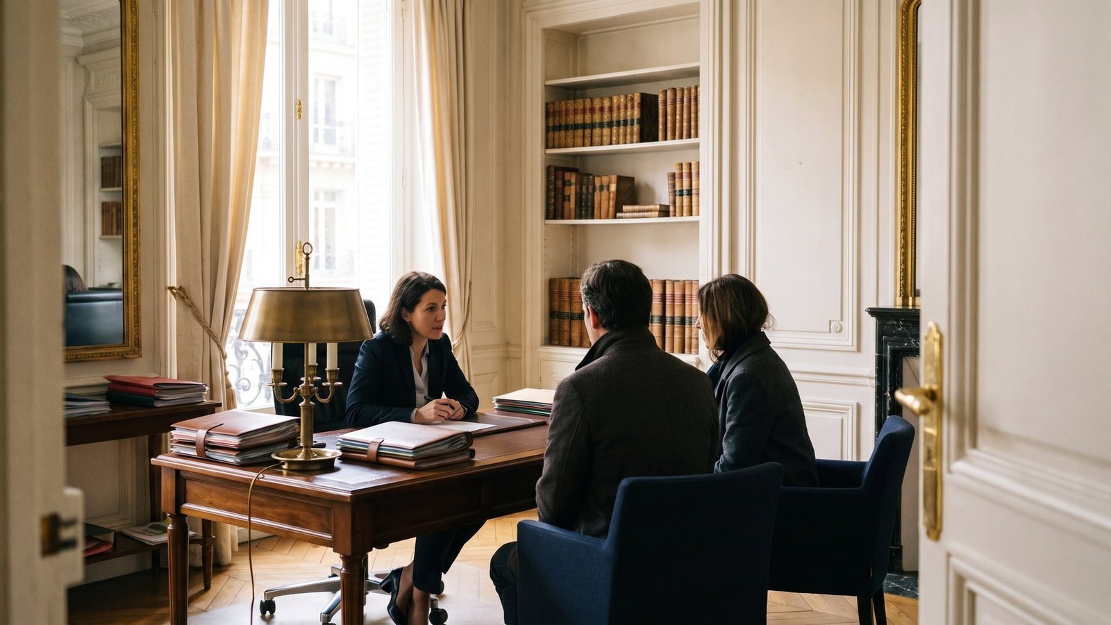 Signature d’un acte chez le notaire